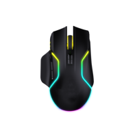 Mouse Gaming Ergonomis Berlampu RGB Berkabel Custom Terlaris M01, 7200 DPI, Antarmuka USB, 7 Tombol, Cocok untuk Kedua
