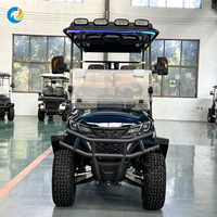 Voiturette de golf chinoise Robetaa 6 places à batterie lithium, modèle surélevé 4+2, pour la chasse, vente en gros, prix