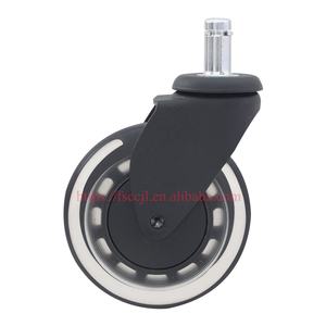 Neues Design Modernes schwarzes drehbares <span class=keywords><strong>PU</strong></span> Soft Office <span class=keywords><strong>75mm</strong></span> <span class=keywords><strong>Caster</strong></span> Roller blade Stuhl <span class=keywords><strong>Caster</strong></span> Wheels Gewindes tiel M10 * 22 Chair <span class=keywords><strong>Caster</strong></span> - Product Image 4