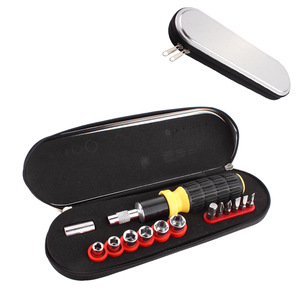 Pencil Box-shaped Promotional Hand Operated OEM Carbon Steel 14-Piece Ratchet <b>Tool</b> Set with <b>Tool</b> Box - Product Image 5