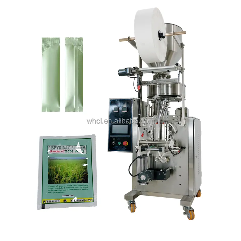 VFFS Multi-Function 4 Side Sealing Pellet Bean Grain Almond Weighing Filling Granule Sachet Packaging Packing Machine