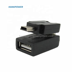 Rotación de 360 grados Mini USB a USB 2,0 Conector convertidor Mini USB OTG Adaptador para coche AUX - Product Image 5