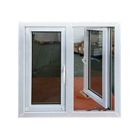 Ventana Abatible de PVC Rentable - Tamaño/Color Personalizado, Anticorrosión para Hogar/Oficina