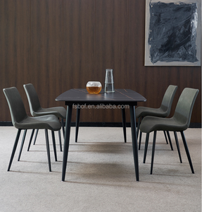 Nuevo diseño, muebles de comedor, mesa de mármol, mesa de comedor y silla con tablero de roca italiano - Product Image 2