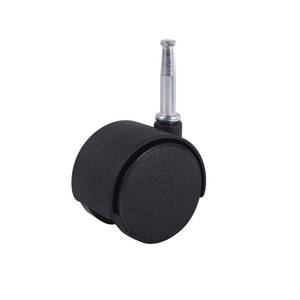 Roue jumelle 2 pouces, tige noire - Product Image 1