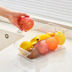 1Pc Refrigerator <b>Storage</b> <b>Box</b> Food-Grade Fresh-Keeping <b>Box</b> Household Vegetable Fruit and Egg Special <b>Drawer</b> Kitchen Organization - Product Image 4