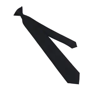 Cravates cool à Clip pour hommes 100 Polyester, accessoire de sécurité, tissé en Satin, tampon de sécurité, 8 cm