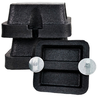 Support mural pour climatiseur Pied en caoutchouc Accessoires de support pour climatiseur Accessoires de support Isolateur en caoutchouc CVC Pied Fix-It