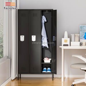 ตู้ล็อกเกอร์โลหะออนไลน์แบบกำหนดเองได้ 3 ประตู สำหรับโรงเรียน ห้องออกกำลังกาย ตู้เสื้อผ้าพนักงานสำหรับเก็บชุดทำงาน ตู้เหล็กขาย - Product Image 1