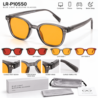 Lunettes d'ordinateur à verres ambrés, anti-lumière bleue, pour le jeu, la lecture, le travail, la conduite, l'extérieur, personnalisables OEM