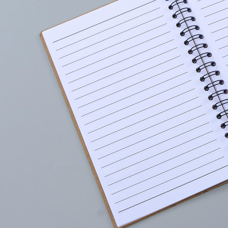 Creative Coil Notebook A3 Gold Stamping Double Layer Leather Cover B5 Size Student Office Supplies Wholesale Loose Leaf Book