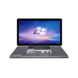 21.5 인치 ip65 윈도우/안드로이드/리눅스 10 포인트 LCD 터치 스크린 하나의 팬리스 임베디드 산업용 패널 PC