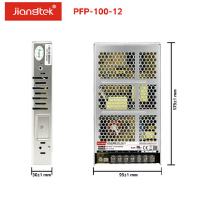 JIANGTEK <span class=keywords><strong>PFP</strong></span>-100-12 100W 12V 8.5A แหล่งจ่ายไฟแบบสวิตชิ่งสำหรับอุตสาหกรรม <span class=keywords><strong>ราคา</strong></span>โรงงาน กำลังไฟ 100 วัตต์ แรงดัน 12 โวลต์ กระแสไฟ 8.5 แอมป์  แหล่งจ่ายไฟประสิทธิภาพสูง - Product Image 2