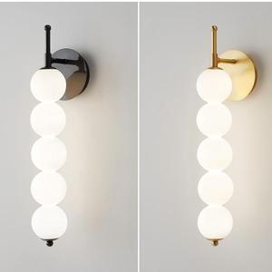 Pháp kem phong cách đa đầu hình cầu phòng khách nền tường đèn phòng ngủ đầu giường kẹo Haws trên một cây gậy dẫn đèn tường - Product Image 1