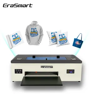 Erasmart Nhỏ kỹ thuật số A3 phun t Áo sơ mi in ấn máy truyền nhiệt trực tiếp để phim A3 dtf máy in cho doanh nghiệp nhỏ