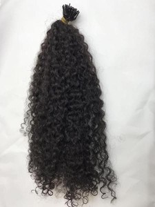 Icrolinks-puntas de cabello rizado, accesorio de fábrica de cutícula alineada, color gris - Product Image 2