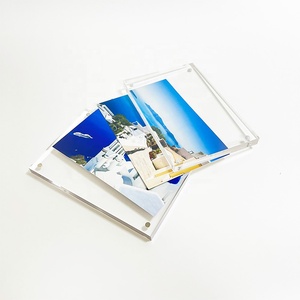 Cadre photo acrylique transparent à section verticale magnétique forte de <span class=keywords><strong>10x15cm</strong></span>-Horizontal 4x6 - Product Image 2