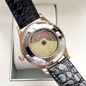 Vente directe d'usine, montre mécanique de luxe pour homme, boîtier en acier inoxydable, bracelet en cuir véritable, résistance à l'eau 50 bars, aiguilles - Product Image 2