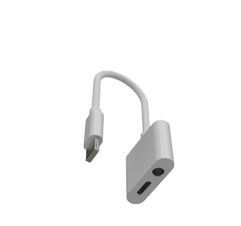 Качественный адаптер для наушников 2 в 1 для мобильных телефонов Iphone Lighting к разъему 3,5 мм Usb аудио адаптер для зарядного устройства Iphone 12