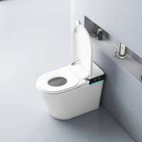 Toilette moderne de luxe de style canadien à bidet intelligent en céramique d'une seule pièce Toilette intelligente haut de gamme de bonne qualité