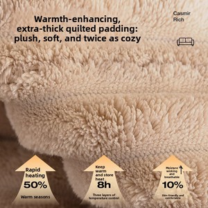 Coussin de canapé d'hiver en peluche épaisse Fjord LHY 2026, motif à carreaux moderne et minimaliste antidérapant, housse de canapé 60x60cm/70x70cm - Product Image 3