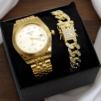 Ensemble de montres pour couple en gros, montres-bracelets à quartz étanches pour homme et femme avec bracelet, coffret cadeau pour amoureux OEM ODM