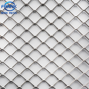 Tôle de métal expansé galvanisé légère, épaisseur 1 à 3 mm, peinture pulvérisée, pour plafond de métro, maille décorative en aluminium expansé - Product Image 1