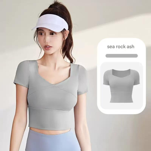 Conjunto Deportivo de 2 Piezas, Transpirable, Talla Grande, para Gimnasio, Running, Yoga, Bra Deportivo, Top Corto, Shorts de Cintura Alta - Product Image 6