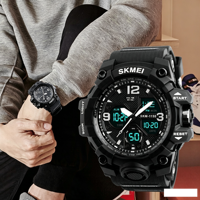 Reloj Electrónico Impermeable para Hombre, Reloj Multifuncional de Doble Pantalla Extra Grande para Deportes al Aire Libre