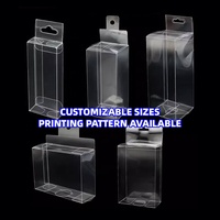 Boîtes à gâteaux en PVC transparent jouet pour animaux de compagnie cadeau jouets de sous-vêtement alimentaire imprimé UV boîtes en plastique de qualité supérieure pliables accepter la personnalisation
