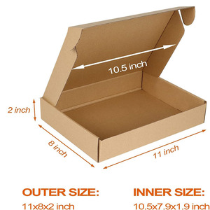 Nâu sóng vận chuyển <span class=keywords><strong>tab</strong></span> khóa tuck Top hộp bưu phẩm bao bì Doanh Nghiệp Nhỏ các tông gói gửi Thư hộp hiện tại Áo sơ mi - Product Image 2