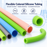 Tuyau en silicone extrudé flexible de couleur personnalisée OEM avec diamètre, épaisseur de paroi et longueur sur mesure
