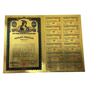 Collectible Commercial Gift Large Zimbabwe Germany Dollar Souvenir Banknote Scroll Certificate - Product Image 6