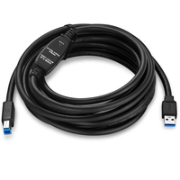 Bochara kabel Printer USB 3.0, Chipset IC bawaan USB 3.0 Tipe a pria ke USB 3.0 Tipe B Male Foil + jalinan pelindung 5m 10m