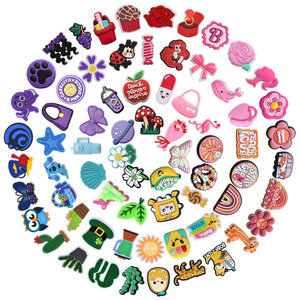 2025 Hot New Style Sabot Chaussures Charme pour Cadeau Hawaii Fleur Décoration Accessoires Personnalisé En Gros En Vrac Chaussures Accessoires - Product Image 1