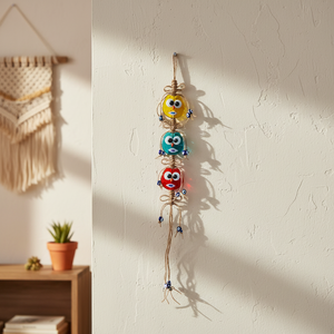 6x60CM Verre Evil Eyes Tenture Murale Décoration Design Unique et Accrocheur pour la Décoration Intérieure - Product Image 3