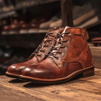 Nouvelles Bottes de Motard en Jean pour Hommes, Style Western, Confortables, Rehaussantes, Vente en Gros Usine