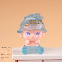 Boîte mystère en résine lumineuse à thème des douze constellations, accessoires de jeu tendance, vente en gros, figurines de bureau mignonnes