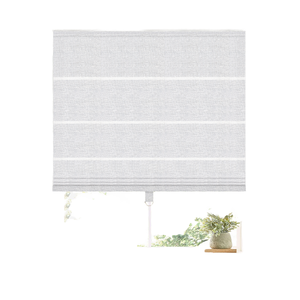 Persianas Romanas Enrollables Modernas de Tela Opaca, Hechas a Medida, Horizontales, en Varios Colores para Ventanas - Product Image 1