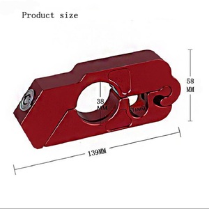 Bloqueo de Manillar Antirrobo de Seguridad Reforzado para Motocicleta de Aleación de Aluminio Personalizado de Fábrica China - Product Image 3