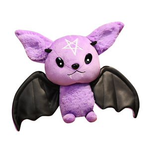 Set Figurine Makhluk Mitologi Bergaya Streetwear Goth Mainan Boneka Mewah Hadiah Ulang Tahun Trendi Figur Kelelawar Poliester - Product Image 1
