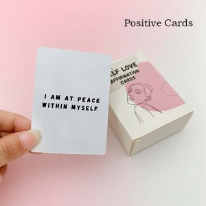 <span class=keywords><strong>Messaggi</strong></span> di auto-amore personalizzati che ispirano le carte di affermazione positiva con illustrazioni alla moda confezione unica di carta fatta a mano - Product Image 2
