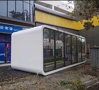 Pod modulaire de bureau à domicile de conteneur préfabriqué moderne à double pont de 20 pieds avec caractéristiques de pod Apple pour une utilisation dans la salle de bain d'atelier d'appartement