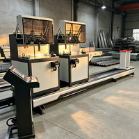 Sierra Ingletadora Compuesta Automática CNC de Doble Cabezal para Corte de Precisión en Cualquier Ángulo de Perfiles de Aluminio Extruido
