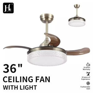 Lamp Light Luxury Crystal <b>Fan</b> Chandelier Living Room <b>Bedroom</b> Golden Variable Frequency Full Spectrum <b>Ceiling</b> Light - Product Image 2