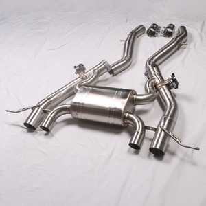 3" S58 M3 G80 M4 G82 Rear Exit Valved Axle Back Exhaust System Valvetronic Muffler Remote Control Stainless Steel 304 5-Year - Product Image 4