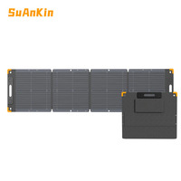 Panneau solaire monocristallin pliable PV100 100W, chargeur portable pour camping-car, camping, bateaux, stations d'alimentation hors réseau