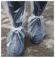 Surchaussures de ferme jetables imperméables antidérapantes à manchette élastique pour la protection des pieds en ferme, au jardin et contre la boue