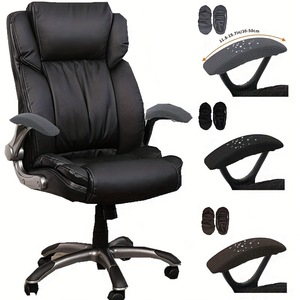Water-Resistant Waffle Elastic <strong>Half</strong>-<strong>Cover</strong> Office <strong>Chair</strong> Armrest Protector Dirt-Resistant Stretchable Computer Swivel <strong>Chair</strong> <strong>Cover</strong> - Product Image 1