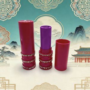 공장 직송 20ml ABS 원통형 립글로스 공병(밝은 브릭 색상) 맞춤형 로고 및 색상 가능 - Product Image 2